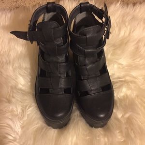 Topshop chunky booties